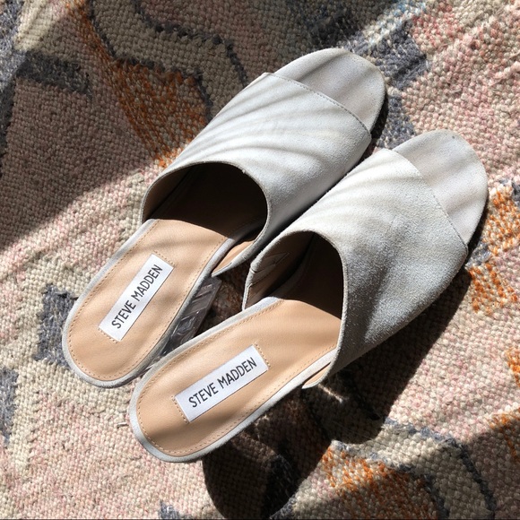 steve madden mules white